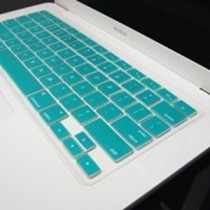'Topideal Coque 2 en 1 Effet Mat givré Coque rigide pour MacBook Unibody Blanc 13 33 cm (modèle : A1342/sortie après octobre. 2009) + Coque pour clavier, plastique, Bleu aqua - bleu eau, 13" (33 cm)