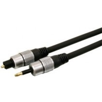 Cable optique fiche toslink vers fiche optique 3,5mm 1,5mètres