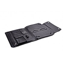 iCarryAlls Classeur Exécutif en Cuir avec Fermeture rabat à bouton, pour Samsung Galaxy Note Pro 12.2 et Documents, Noir