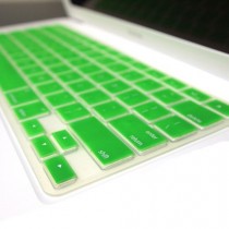 'Topideal Coque 2 en 1 Effet Mat givré Coque rigide pour MacBook Unibody Blanc 13 33 cm (modèle : A1342/sortie après octobre. 2009) + Coque pour clavier, plastique, vert, 33 cm