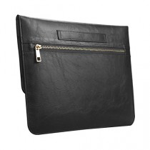 Oats® Coque - Apple iPad Pro 32,8 cm (12.9 Pouces) Etui Housse de Protection Case Cover Bumper Sleeve en cuir véritable - Noir