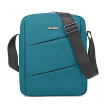 CoolBell MacBook épaule Messenger Bag mallette de transport avec poignée bandoulière Zipper pour iPad Air 2 / iPad Air / iPad 4 / iPad 3 / PC iPad 2 / iPad Samsung 10inch Tablet (Sarcelle)