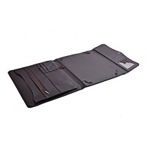 iCarryAlls Padfolio Organiseur Exécutif avec Fermeture rabat à bouton, pour 12.9 inch iPad Pro et Documents, Brun