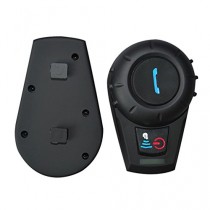 Fodsports 2 Pieces 500M Etanche Moto Ski Atv BT Headset Casque Intercom Bluetooth multi Moto Interphone Casque Bluetooth Weatherproof casque avec Bluetooth GPS Navigation vocale