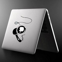 Casque DJ Vinyl Decal Sticker peau pour MacBook Air / Pro