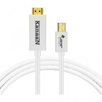 Leicke KanaaN 4K*2K Mini Displayport zu HDMI Kabel 1.8m | Adapter kompatibel mit MacBook Pro Retina, Mac Pro , iMac und Mac Mini   HDMI 1.4b
