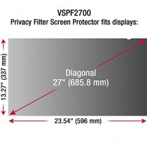 ViewSonic 27.0" Privacy Filter for LED Desktop Monitor Powered by Tech Armor [1-Pack]