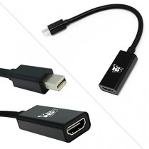 TBS®2217 Câble Adapteur Mini DisplayPort vers HDMI (vidéo et son) pour MacBook, MacBook Air ,MacBook Pro, iMac avec Mini DP-noir