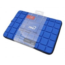 Croco Sacoche de transport pour Apple MacBook Bleu/effet tablette de chocolat 13,3"