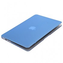 ineway Mat Surface Étui Coque rigide en caoutchouc avec protection d'écran pour Apple MacBook Air 33,8 cm (A1466 et A1369), 33,8 cm Air, couleur unique, plastique, NC-Aqua Blue, Mac 13.3 AIR case
