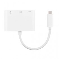 kwmobile Adaptateur USB 3.1 type C 3 Port Hub avec HDMI pour Apple MacBook 12" Chromebook Pixel Nokia N1 MSI mainboardZ97 SanDisk LaCie HD en blanc