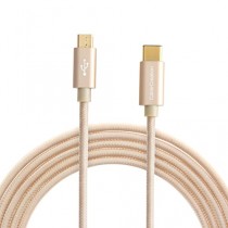 CableCreation Or USB3.1 type C (USB-C) à l'USB 2.0 Micro USB mâle câble, Micro USB 3.1 USB-C pour Apple MacBook, Chromebook Pixel Plus, 4ft en or