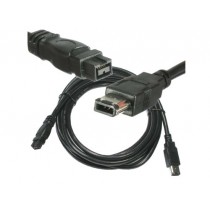 KALEA-INFORMATIQUE © - Cordon adaptateur FireWire 400 IEEE1394a vers FireWire 800 IEEE1394b - 6 Points Mâle / 9 Points Mâle - 1.8M