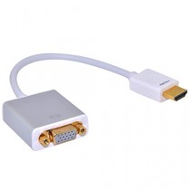 efans 1080P HDMI vers VGA avec Audio et Micro USB Adaptateur Convertisseur, avec Boîtier en Aluminium pour PC / Portable / Ultrabook/ Chromebook/ Rasberry Pi/Macbook Pro et Support 1920x1080