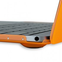 BoxWave Coque rigide pour Apple MacBook à écran Retina (2015)-Slim Fit Coque de Protection En PolyCarbonate Durable antidérapant pour-Orange (Bold)