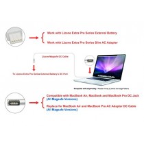 Lizone® Magsafe DC câble pour MacBook Air, MacBook Pro, MacBook Laptops "L" DC-IN, Lizone Extra Pro Externe/Batterie DC-Port (Magsafe)