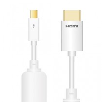 Sinox SXI1112 Câble Mini DP/HDMI M/M 2 m Blanc