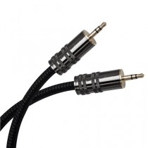 Ligawo ® Premium Flex 3,5 mm Câble audio Câble 0.75m - Câble Jack Stéréo - connecteur métallique très flexible, Plaqué or 24 carats, veste en nylon, de la construction du câble OFC pour PC, ordinateur portable, Netbook, Mac, MacBook, ordinateur, portable,