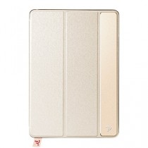 Oats® Coque - Apple iPad Mini 4 Etui Housse de Protection Flip Case Cover Bumper en aluminium - Or