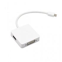 Gosear® 3 en 1 Mini carrés forme Displayport vers HDMI DVI VGA TV / HDTV adaptateur câble convertisseur pour MacBook / iMac MacBook Air / MacBook Pro / Mac