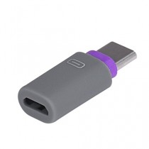 Voberry® Connecteur de Convertisseur USB 3.1 Type-C Mâle vers Micro USB Femelle Connector pour Oneplus 2, Nokia, Meizu Mx Pro 5, MacBook 12'' (Violet)