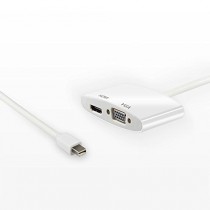 ELEGIANT Adaptateur Mini Display Port à HDMI VGA Pour Macbook AIR/Macbook Mac