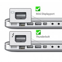 Mini display port vers vGA adaptateur convertisseur dP vers vGA pour macBook pro air appareils mac blanc)