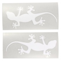 Lini Lot de 2 stickers Gecko pour Apple MacBook Air / MacBook Pro Blanc