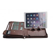 iCarryAlls Padfolio Organisateur Premium avec Rangement Supplémentaire, pour 12.9 inch iPad Pro,Marron