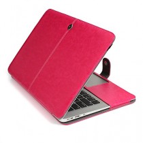 MacBook Air 11 étui Housse,TECOOL® MacBook Premium [PU Leather Serie] Rose Sleeve Sacoche Sac Coque de Protection pour Apple Macbook Air 11",11.6" pouce Modèle: A1370 et A1465