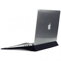 Oats® Coque - Apple MacBook Air 33,8 cm (13 Pouces) Etui Housse de Protection Case Cover Bumper Sleeve en cuir véritable - Noir