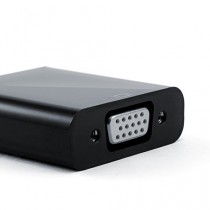 CSL - adaptateur Full HD HDMI / VGA, avec transfert audio inclus (Line out) | Câble convertisseur | jusqu'à 1080 p / prise en charge HD TV | numérique / analogique | noir