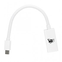 TBS®2217 Câble Adapteur Mini DisplayPort vers HDMI (vidéo et son) pour MacBook, MacBook Air ,MacBook Pro, iMac avec Mini DP-blanc