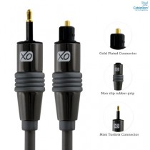 Câble numérique XO Séries Premium Install Mini-TosLink vers optique 7.5m / 7.5 mètre(s) - compatible pour PS3, PS4, XBOX One, Macbook Pro, iMac, Mac Mini, lecteurs MiniDisk et MP3, systèmes home-cinéma, amplificateurs AV.