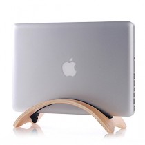 eimolife ® Creative artisanal naturel bois bambou dur panneau Stand Holder pour PC, iPad, ordinateur, Mac book Air, Mac book Pro, tablettes, eReaders, ouvrages, illustrations et plus (bouleau blanc)