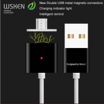 Digi4u WSKEN X-Câble Métal Magnétique Chargement câble pour Micro USB Android Smartphones - Noir