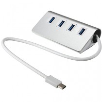 Highspeed 4 ports USB 3.1 USB-C Hub Portable Aluminum Hub Adaptateur pour New Macbook Air PC portable