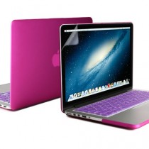 GMYLE 3 in 1 Profond Violet Coque pour Macbook Pro Retina 13 pouces - Protection Clavier (US Layout) - Protecteurs de moniteur (Ne convient pas pour MacBook Pro 13)