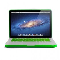 GMYLE Package Vert 3 en 1 pour Macbook Pro 13 - Coque mate - Skin clavier en silicone (US Layout) - Protecteur d'écran invisible (ne convient pas pour Macbook Pro 13 Retina)