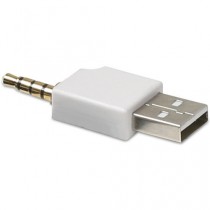Fosmon Sync & Charge USB Data Adapter for Apple iPod Shuffle 2nd Generation - White