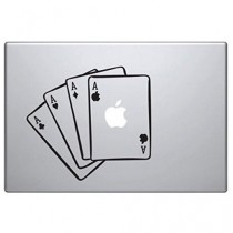 Cartes Ace Decal Vinyle DŽcoratif autocollant peau pour Apple Macbook Air Pro Retina 13 pouces