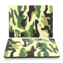 Koala Group * Two-Piece shell Conçu en pâte de protection livre Folio eau / couleur Decal couvre Case Sleeve pour Apple Macbook Air 13 inch------Jungle camouflage