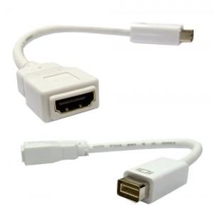 Mini DVI mâle vers HDMI femelle pour Apple PowerBook G4