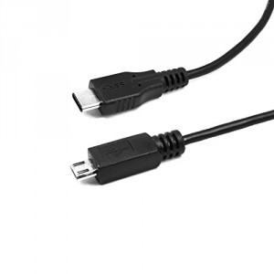 2 pcs de câble de données, AFUNTA USB 2.0 Type C (USB-C) à Micro B (Micro USB) mâle à mâle Câble de données pour 2015 Nouveau Macbook 12 pouces, Nokia N1, tablette, téléphone mobile et d'autres appareils de type C pris en charge