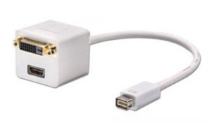Lindy 41003 adaptateur mini DVI vers DVI/HDMI, pour mac