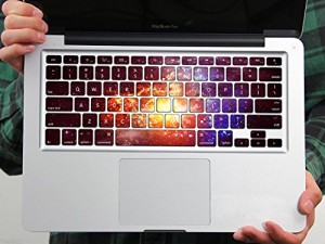 PAG Universe Explosion Macbook clavier amovible Gratuit Bubble Decal autocollante Pour Macbook Pro 13 pouces 15