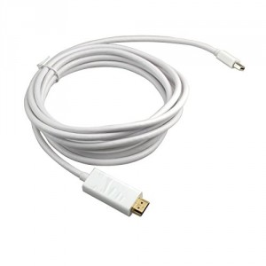 Tera Câble Adaptateur 3m Mini DisplayPort / Thunderbolt vers HDMI pour Apple MacBook Pro, Mac Book Air, Surface Pro, etc.