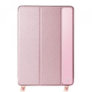 Oats® Coque - Apple iPad Mini 4 Etui Housse de Protection Flip Case Cover Bumper en aluminium - Pink