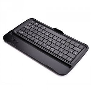 Étui de clavier avec touches noires Cooper Cases (TM) Aluminium Buddy pour Samsung Galaxy Tab 3 8.0 (T311 / T315 / T310) Bluetooth 3.0 (très mince, très léger, métal brossé, encastré, 61 touches, capacité de la batterie 55 heures)