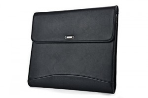 iCarryAlls Padfolio Organiseur d'Affaires Exécutif avec Poches, pour Samsung Galaxy Note Pro 12.2,Noir